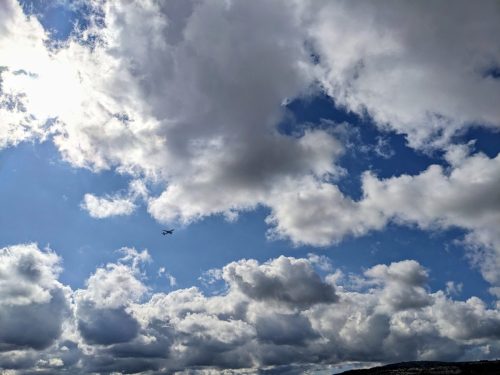 Airplane in the Crowds