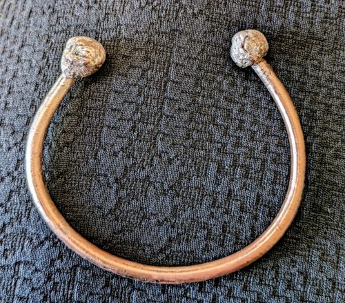 Copper and silver bracelet