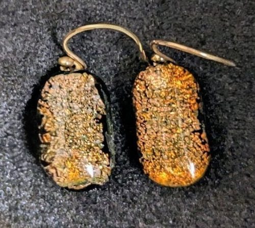 Dichroic glass and bronze