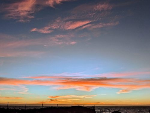 Sunset on August 25